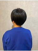 黒髪ハンサムショート×髪質ケアトリートメント#1