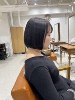 ネイロ 錦糸町(NeiRo)&nbsp;魅力倍増カールセミディシアーカラーダークアッシュショートヘア