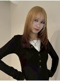 ◎韓国ヘアー顔周りレイヤーおくれ毛ミディアム前髪万代新潟