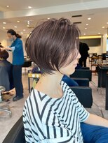 絶壁解消前下がりショートボブ