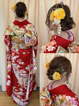 ヘアーメイク ツインズ(Hair Make TWINS) 編み込みシニヨン