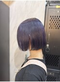 ショートボブ/ディープバイオレット/ラベンダー