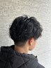 メンズ限定！ 髪質改善パーマ(波ウェーブ、ツイスパ)+カット ￥13540