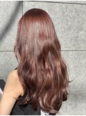 ダブルカラー/ブリーチなし/暖色系/チェリーブラウン