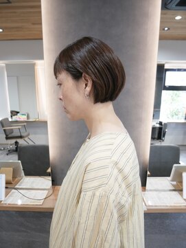 【ミニボブ/レイヤー/髪質改善/オージュア】