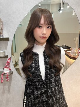 ジーナ 札幌(Zina) 【艶髪】ロングレイヤーアッシュベージュ*美髪