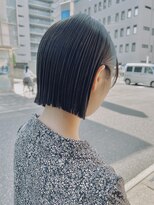 オーガニック アトリエ 大宮(organic+atelier)&nbsp;冬◎大人可愛い黒髪ボブ×ぷつっとラインで美髪見せ