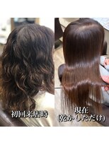 ルフール(ref-le)&nbsp;ハイダメージ毛も美髪矯正(縮毛矯正)でツヤツヤストレートに！