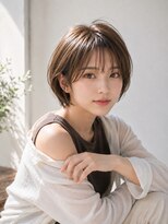 ユニット 蕨西口店(UNIT)&nbsp;ショートボブ髪型20代30代40代50代前髪あり前髪なし面長丸顔蕨駅