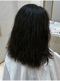 30代　くせ毛レベル★★★★★☆高難易度縮毛矯正Before