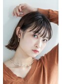 外ハネ×きりっぱなしボブ×シースルー