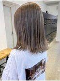ライトグレー_くびれヘアツートンカラーアースカラー_ba283871