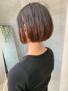 テトヘアー(teto hair) 酸性ストレート、ミニボブ、ショートボブ、前下がりボブ