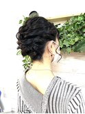 黒髪シニヨンヘアアレンジ/立川/浴衣着付け/立川/TOKIO/立川