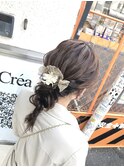 ドレスヘア お呼ばれ アレンジ 結婚式編み下ろし