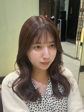 アメリ バイ アピッシュ(Amelie by apish) 韓国レイヤー×ラベンダーベージュ