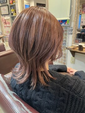 ヘア メイク ココ(hair make coco) 【ホイルワーク】　ホワイトパープル