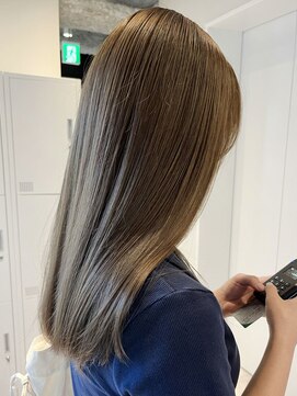 チル(chill) ブリーチなしダブルカラー*オリーブブラウン*グレージュ*美髪