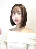 愛されボブ×顔まわりインナーカラー