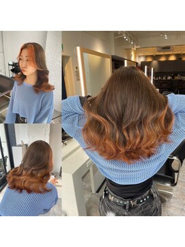 ブレンド 渋谷(BLend) ハイライトカラーマチルダボブインナーグレージュ前髪