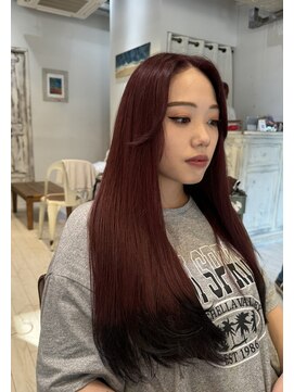リコ バイ マリス(Liko by maris) レッド×エンドブラック/イメチェン/韓国風前髪