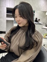 シティ(CITY) レイヤーカット 暗髪ヘア くびれ巻き