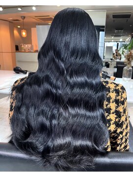 ブレンド 渋谷(BLend) 縮毛矯正.レイヤーカット.ブルーブラック.髪質改善. 黒髪