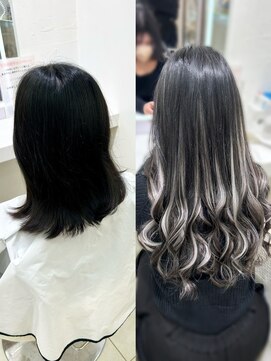 シールエクステ/ギャル/グラデーション