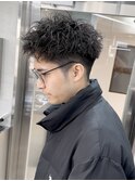 スパイキーショート/短髪パーマ/ツイストスパイラル