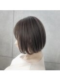 CoCoオリジナル白髪ぼかしハイライト×グレージュボブ