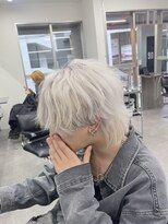 ハイライト/マッシュパーマ/ウルフ/アッシュブラック/渋谷駅