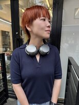 アンダーカレント(undercurrent)&nbsp;ブリーチダブルカラーハイトーンハイライトショートカット