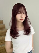 ヨーク(YOKE)&nbsp;ミディアムレイヤーフェイスレイヤー暖色ワインレッド