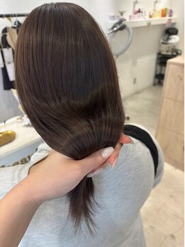 ビューバイネオリーブ 用賀店(Beau'r by neolive) くびれヘア縮毛矯正アプリコットオレンジ夏ハイライト《用賀》