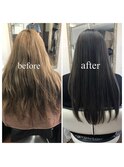 髪質改善ケアカラー