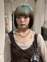 エイチ(811)&nbsp;マッシュショートハイライトハンサムショートヘアカラーパーマ