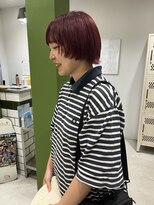 エイジェンヌホーム(asienne home)&nbsp;前上がりボブ　レッド