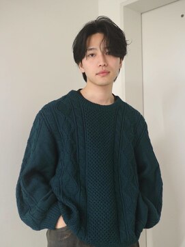 学生/毛流れ/ニュアンス/センターパート/池袋メンズカット