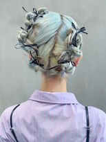 アルバム 銀座(ALBUM GINZA)&nbsp;ミディアムおくれ毛前髪カット韓国ヘア_ba570032