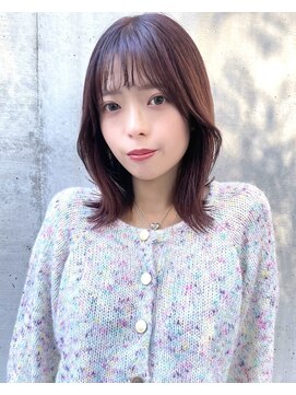 キーゴ 博多(KY-GO.) ラズベリーカラー ピンクパープル/韓国ミディアムヘア