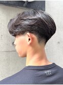 ニュアンスパーマ×テーパーフェード