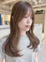 マッシュ チャヤマチ(MASHU chayamachi) 柔らか透明感/ブリーチなし/オリーブベージュ/レイヤーカット
