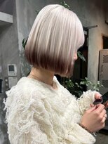 アポロ 横浜駅店(apollo)&nbsp;257. ミルクティーブロンド/ツートーンボブ/ブリーチ