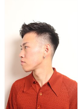 メリケンバーバーショップ フクオカ(MERICAN BARBERSHOP FUK) クラウドマッシュテクノセミウェットワイルドツーブロック56