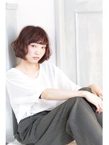 ソア 武蔵小杉(SOAR) 大人ボブ風前下がり個性的無造作黒髪アハンサムシメショート