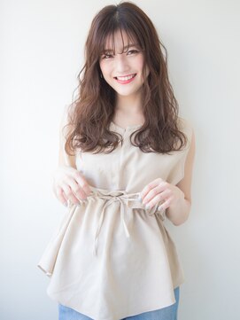 アンジュ ヘアー(Ange hair) アンジュヘアー シースルーバングの無造作カール