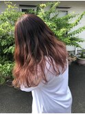 ピンクグラデーションカラー