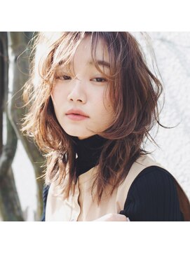 ミット バイ ツリー 吉祥寺(mit by tree) セクションカラーハイレイヤーウルフセミロング