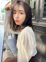 クラン(clan)&nbsp;前下がりボブ/モテ髪カタログ/小顔に見せるヘア/前髪カット