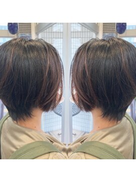 スタジオ アルファプラス 日暮里店(studio α+) 前下りショートボブ【スタジオアルファプラス日暮里】